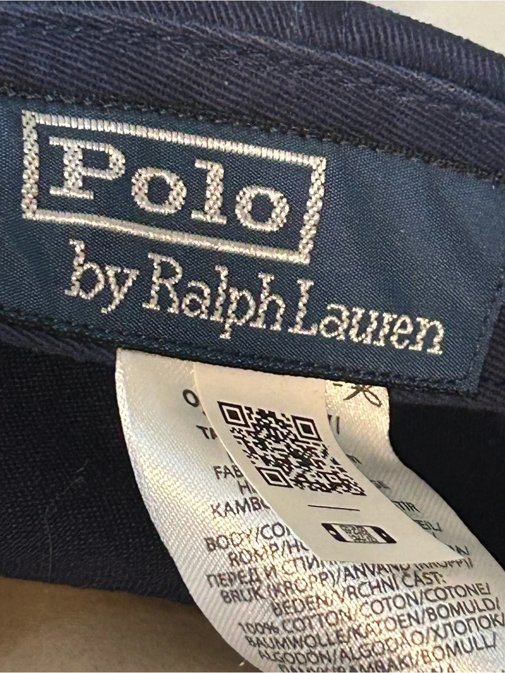 Polo by Ralph Lauren Navy Hat with Branded Label Paris 2024